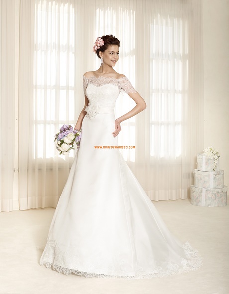 Robe mariée manches courtes