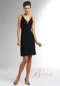 Robe noire chic mi longue