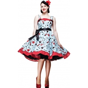 Robe rockabilly blanche