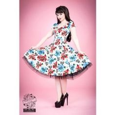 Robe rockabilly rose