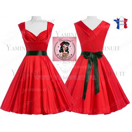 Robe rouge année 50