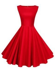 Robe rouge année 50