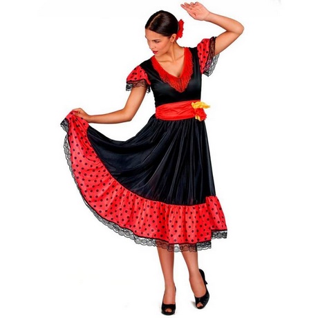 Robe rouge flamenco