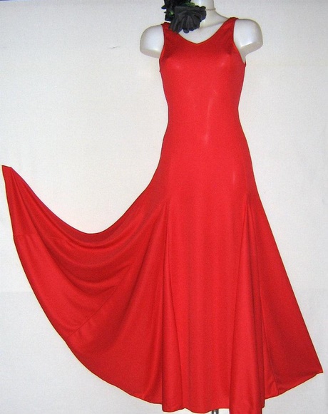 Robe rouge flamenco