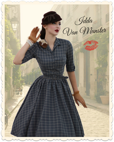 Robe a carreau vintage