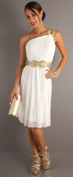 Robe beige et or