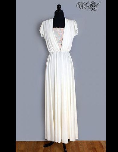 Robe blanche annee 70