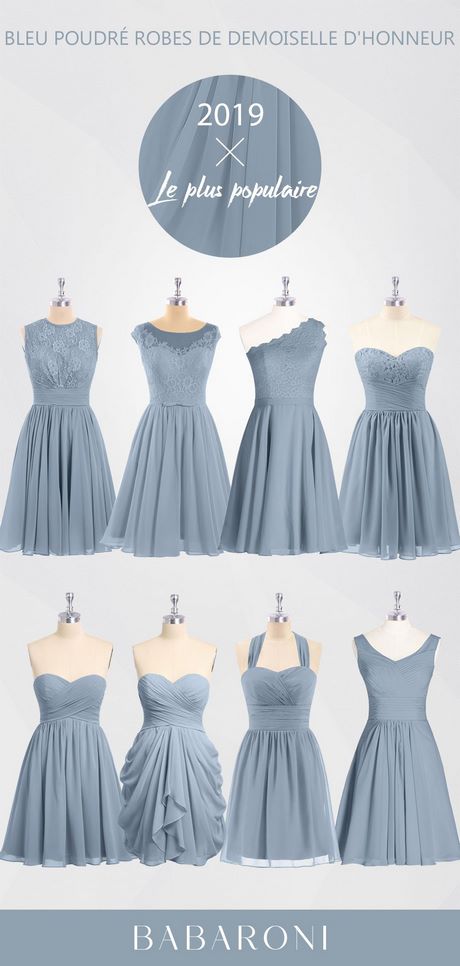 Robe bleu poudre