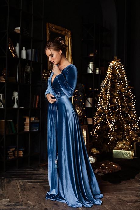 Robe bleu pour noel