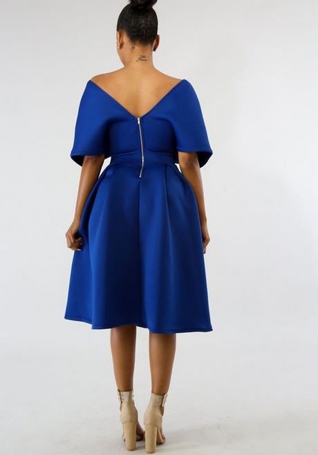 Robe bleu roi classe