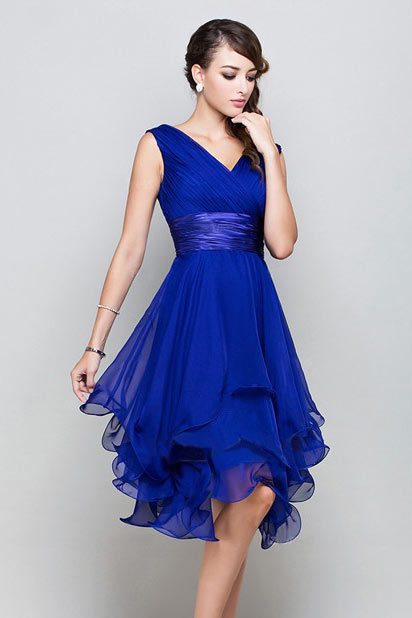 Robe bleu roi cocktail