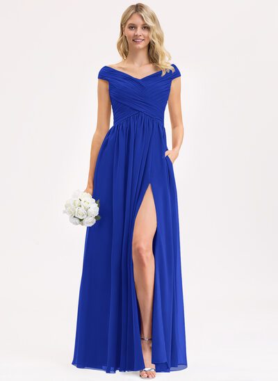 Robe bleu roi fille