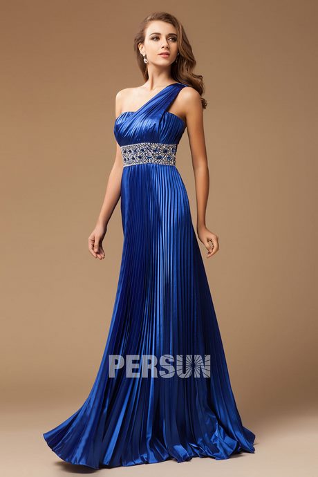 Robe bleu roi soirée