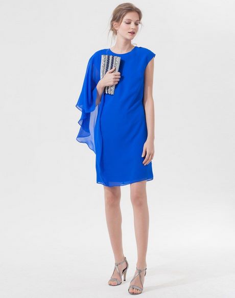 Robe chic bleu electrique