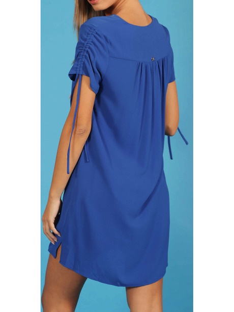 Robe chic bleu electrique