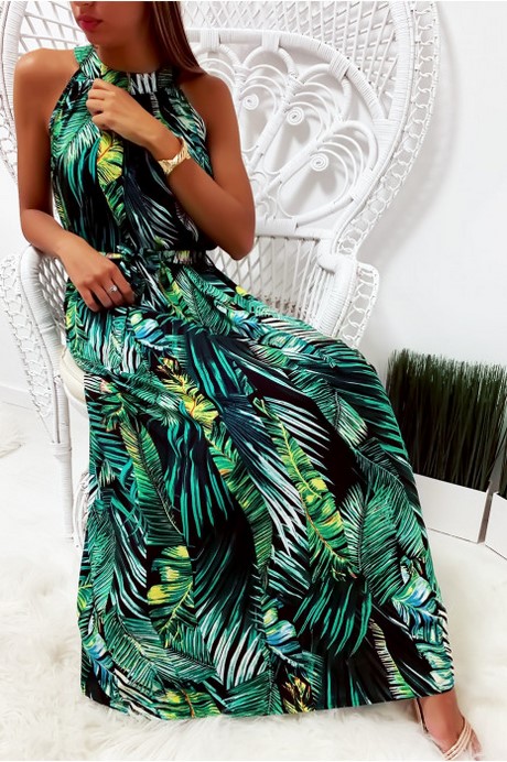 Robe chic verte