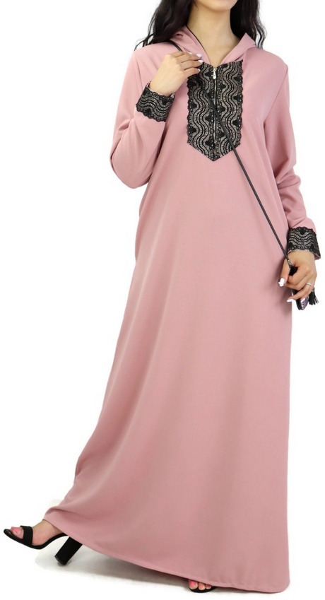 Robe classe rose pale