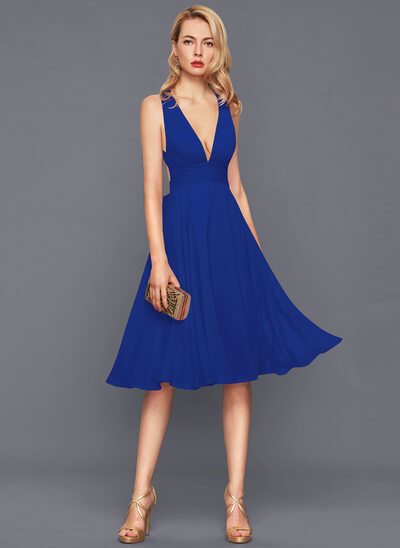 Robe courte bleu royal