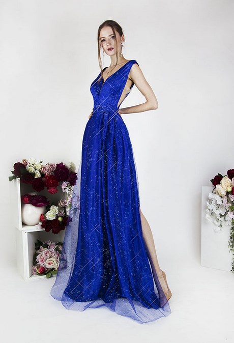 Robe de fete bleu