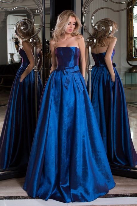 Robe de gala bleu