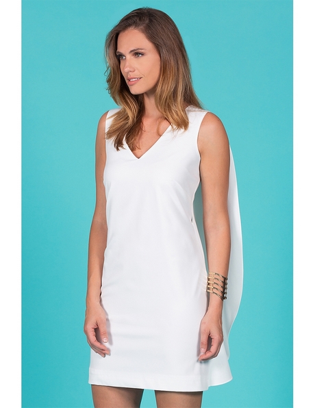 Robe droite fluide blanche