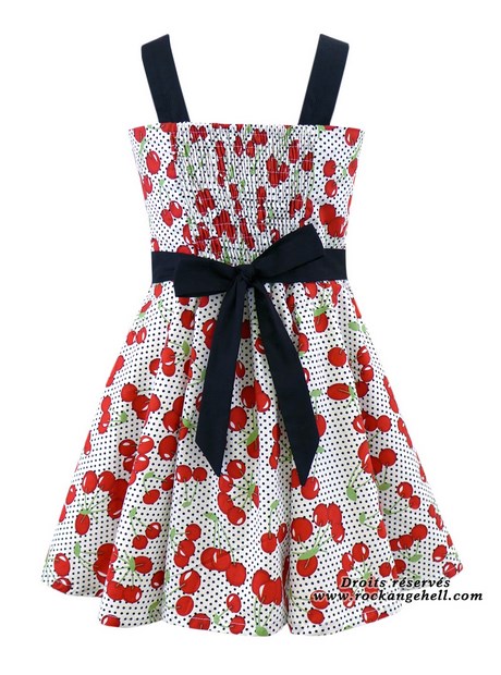 Robe fille retro