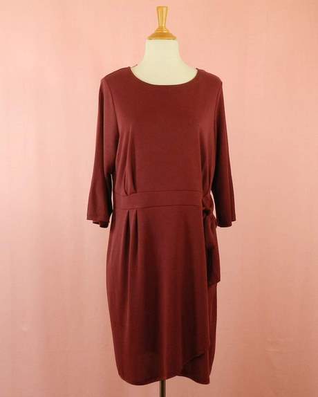 Robe fluide bordeaux