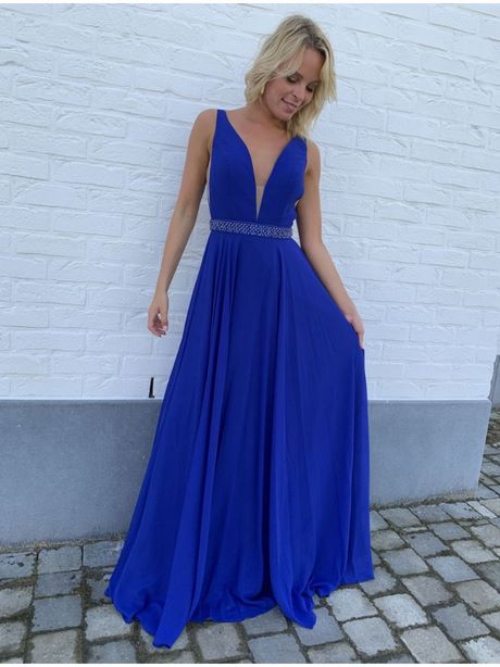 Robe gala bleu