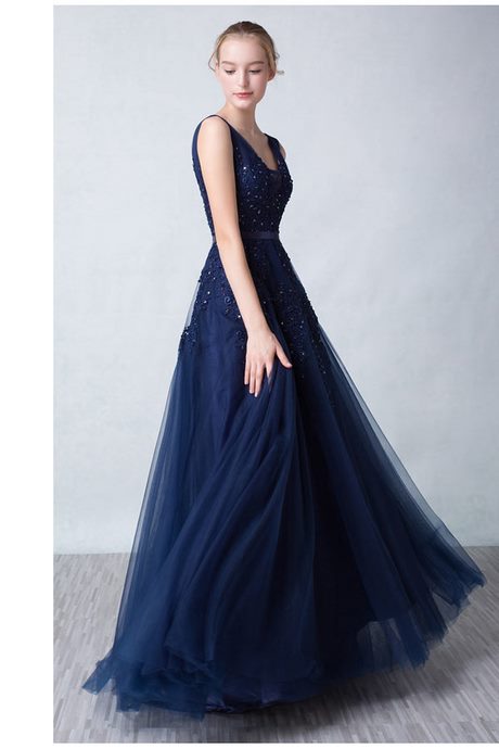 Robe gala bleu