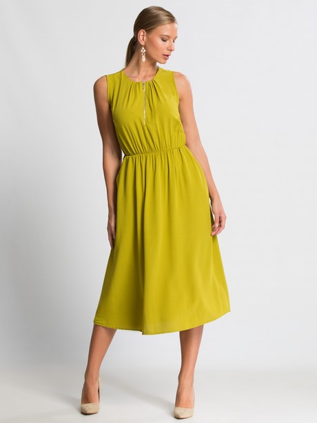 Robe jaune vert