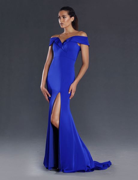 Robe mariage bleu electrique