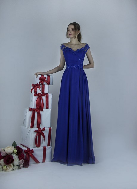 Robe mariage bleu roi