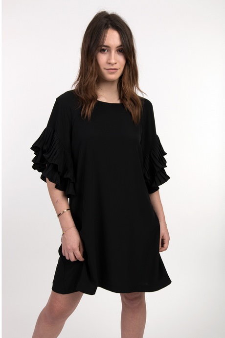 Robe noir manche