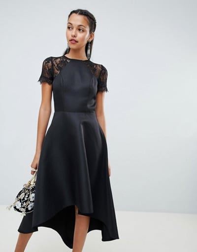 Robe noire chic pour mariage