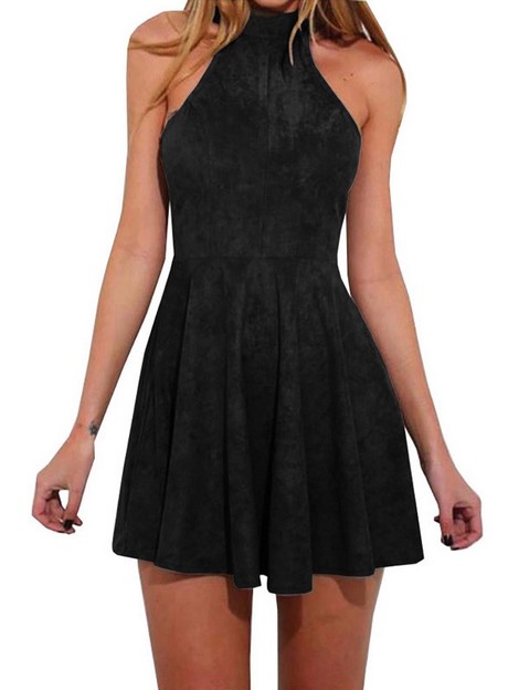 Robe noire courte sans manche