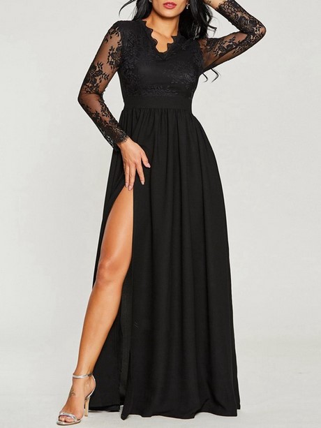 Robe noire fluide soirée