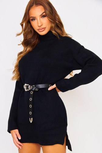 Robe pull bleu electrique