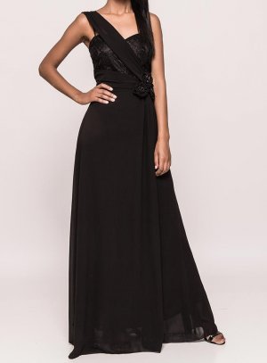 Robe rose poudré et noir