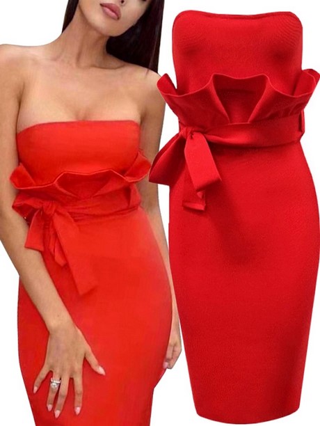 Robe rouge chic pas cher