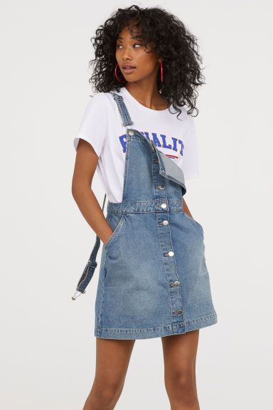 Robe salopette jean femme