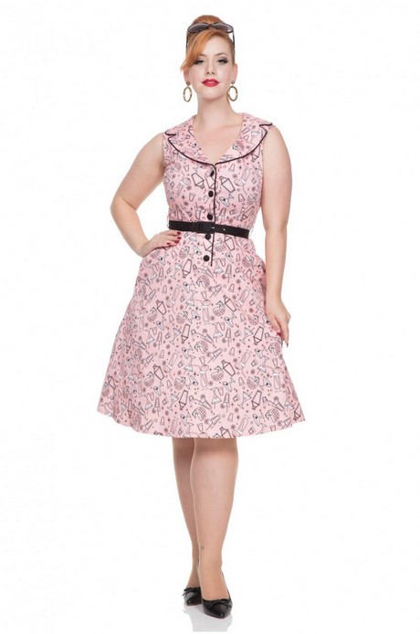 Robe style retro grande taille