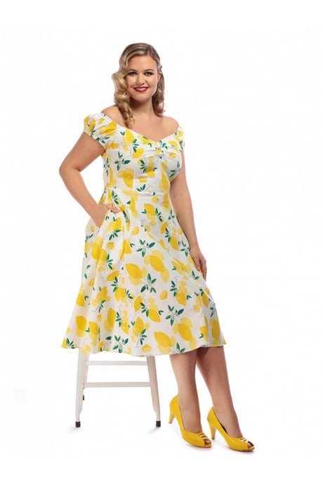 Robe style retro grande taille