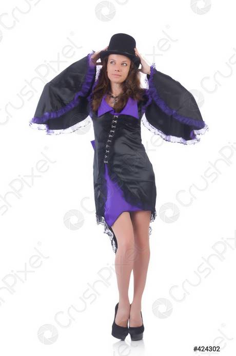 Robe violette et noire