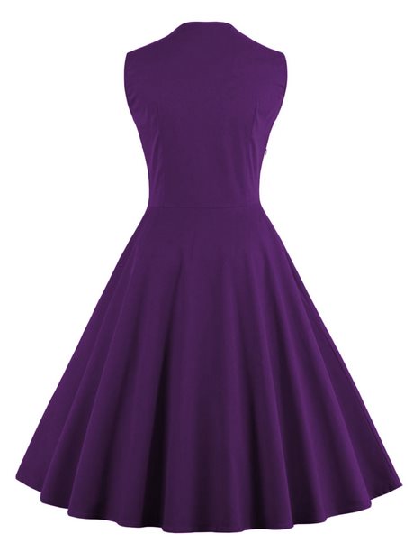 Robe violette et noire