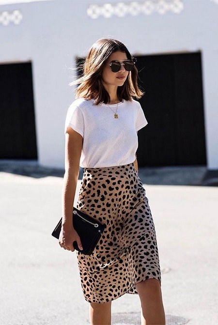 Tenue chic noir et blanc femme