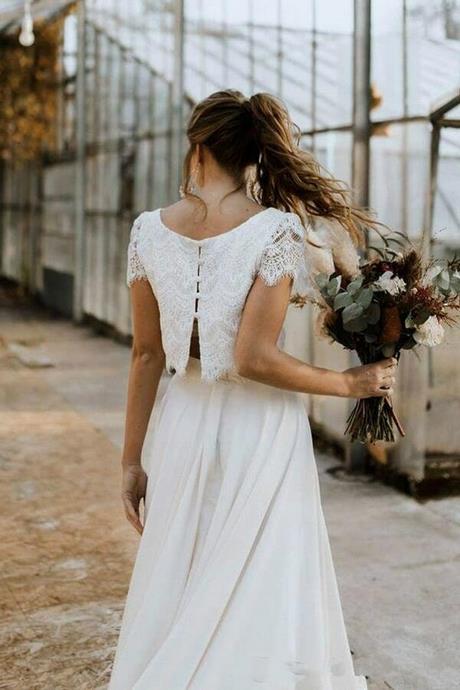Longue robe de soirée blanche