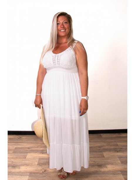 Robe boheme blanche longue