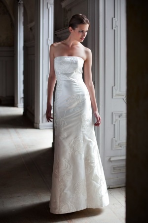 Robe bustier longue mariage