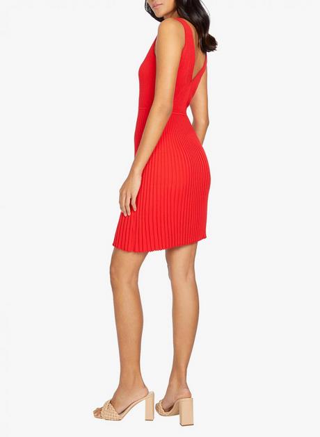 Robe courte rouge femme