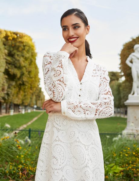 Robe de ceremonie manches longues